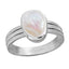 Ceylon Gems Precious Pearl Moti 3.9cts or 4.25ratti stone Stunning Silver Ring