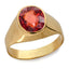 Ceylon Gems Premium Gomed Hessonite 3.9cts or 4.25ratti stone Bold Panchdhatu Ring