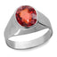 Ceylon Gems Premium Gomed Hessonite 3cts or 3.25ratti stone Bold Silver Ring