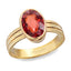 Ceylon Gems Premium Gomed Hessonite 3cts or 3.25ratti stone Stunning Panchdhatu Ring