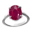 Ceylon Gems Ruby Premium Manik 3cts or 3.25ratti stone Prongs Silver Ring
