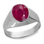 Ceylon Gems Ruby Premium Manik 5.5cts or 6.25ratti stone Bold Silver Ring