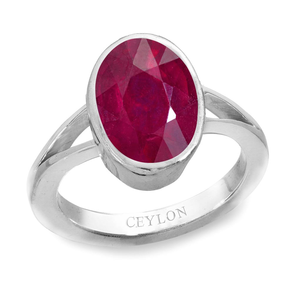 Buy quality Redcolor Stone 925 Silver Lady Ring in Rajkot