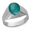 Ceylon Gems Turquoise Firoza 3.9cts or 4.25ratti stone Bold Silver Ring
