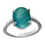 Ceylon Gems Turquoise Firoza 3cts or 3.25ratti stone Prongs Silver Ring
