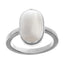 Ceylon Gems White Coral Safed Moonga 3.9cts or 4.25ratti stone Elegant Silver Ring