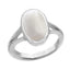 Ceylon Gems White Coral Safed Moonga 3.9cts or 4.25ratti stone Zoya Silver Ring