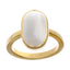 Ceylon Gems White Coral Safed Moonga 3cts or 3.25ratti stone Elegant Panchdhatu Ring