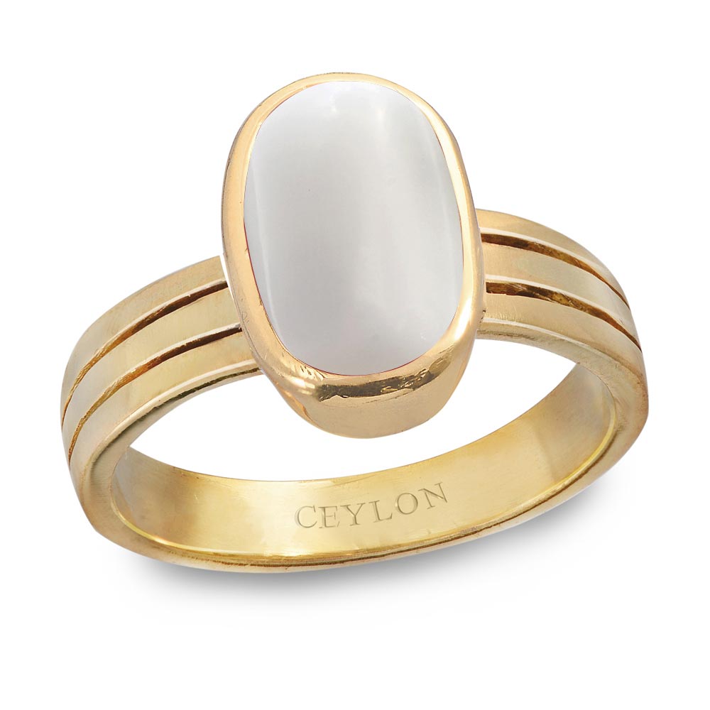 Round Center Stone 14K or 18K Two-Tone Yellow Gold Band and White Gold –  FIRE & BRILLIANCE