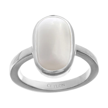 Buy-Ceylon-Gems-White-Coral-Safed-Moonga-7.5cts-Zoya-Silver-Ring