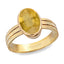 Ceylon Gems Yellow Sapphire Pukhraj 3.9cts or 4.25ratti stone Stunning Panchdhatu Ring