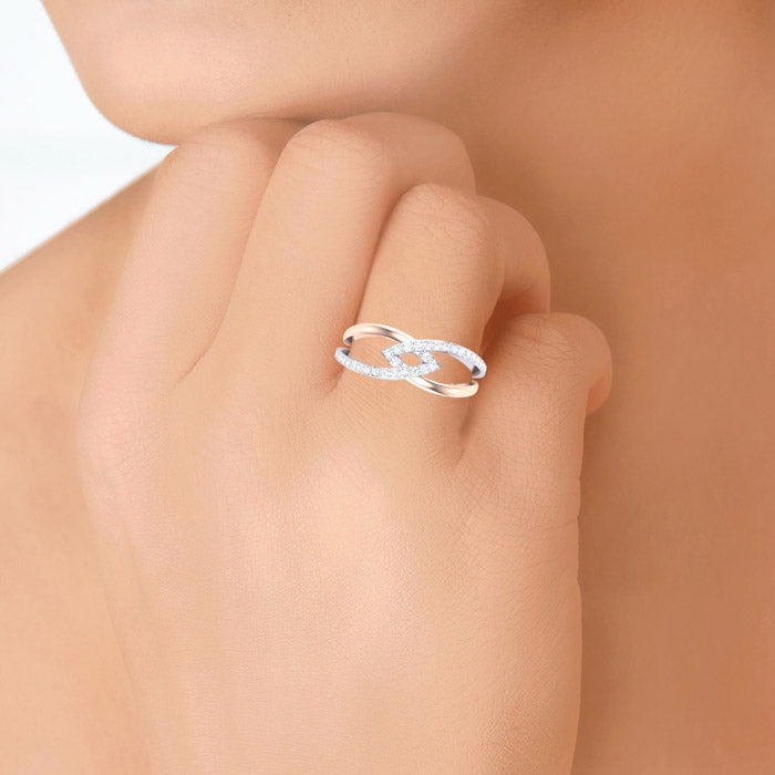 Customised Infinity Silver Ring for Women JL AG 468