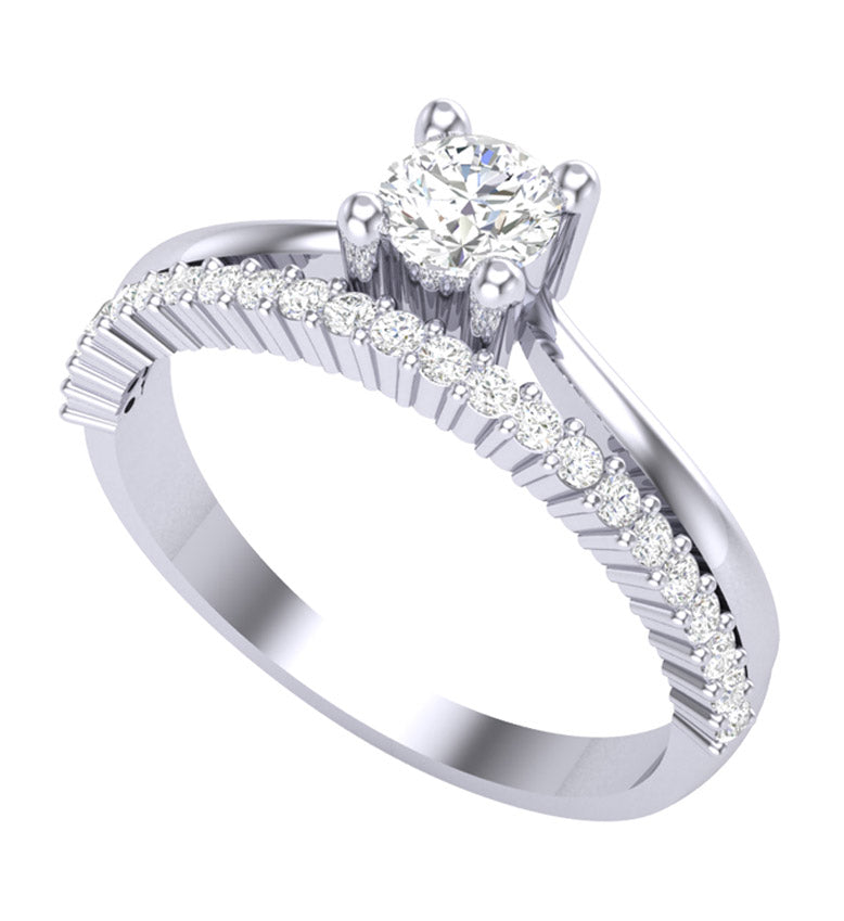 Sterling Silver tri Bypass CZ ring – Park and Luxe