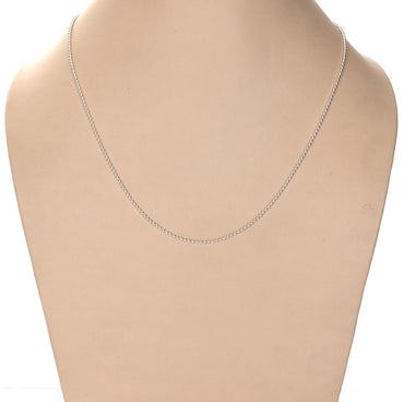 Clara Anti-Tarnish 92.5 Sterling Silver Ball Chain Necklace in 16 18 24 inches for Women & Girls