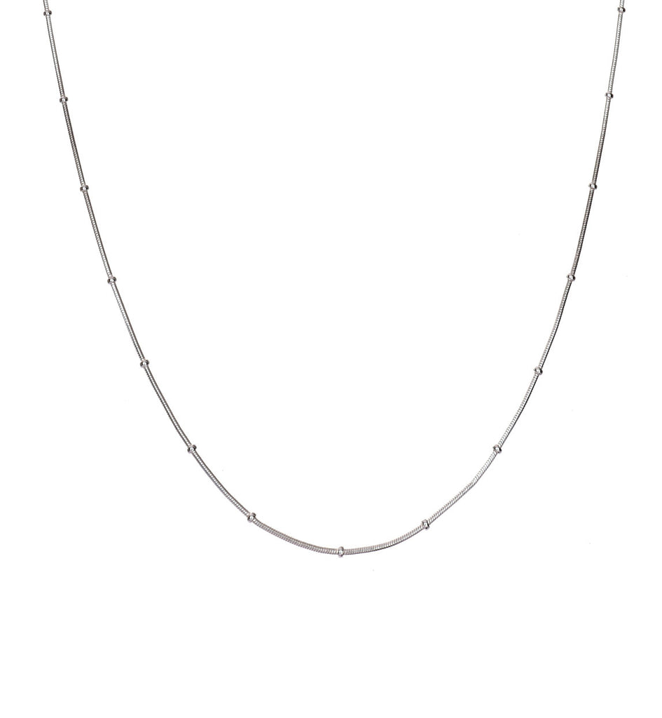 Clara Anti-Tarnish 92.5 Sterling Silver Designer Chain Necklace in 16 18 24 inches for Women & Girls