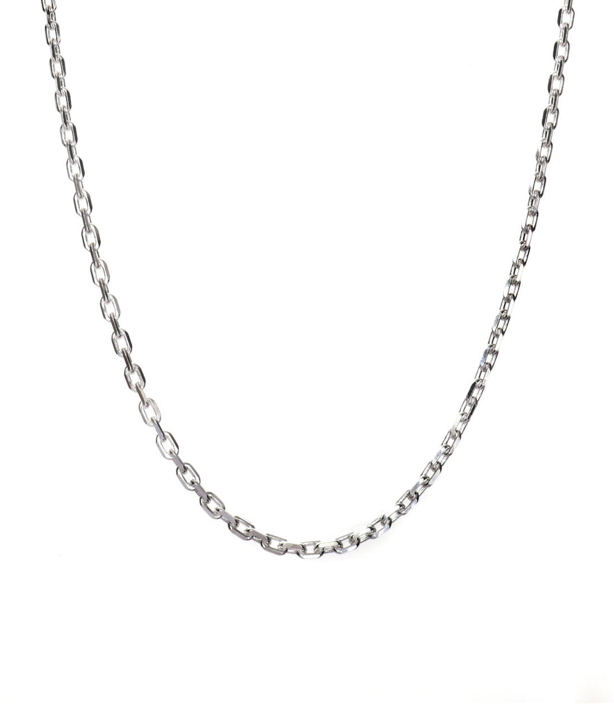 Clara Anti-Tarnish 92.5 Sterling Silver Link Chain Necklace in 20 24 28 inches for Men & Boys