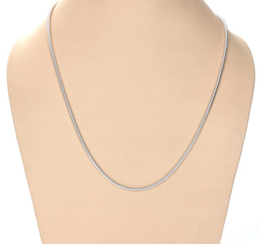 Clara Anti-Tarnish 92.5 Sterling Silver Snake Chain Necklace in 20 24 28 inches for Men & Boys