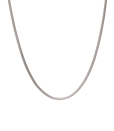 Clara Anti-Tarnish 92.5 Sterling Silver Snake Chain Necklace in 20 24 28 inches for Men & Boys