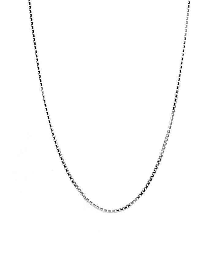 Silver Thin Twisted Rope Chain 20
