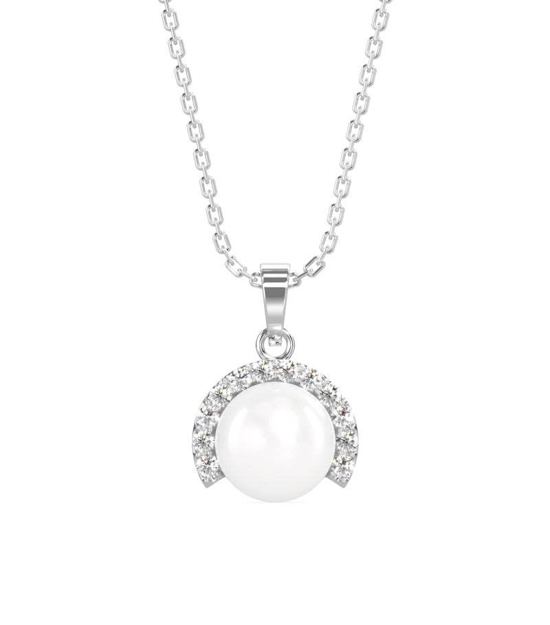 Sterling Silver Freshwater Pearl Pendant Necklace – ASMISTYLE