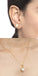 CLARA 925 Sterling Silver Real Pearl Aki Pendant Earring Chain Jewellery Set