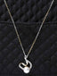 CLARA 925 Sterling Silver Pearl Asuka Pendant Earring Chain Jewellery Set | Gold Rhodium Plated, Swiss Zirconia | Gift for Women & Girls