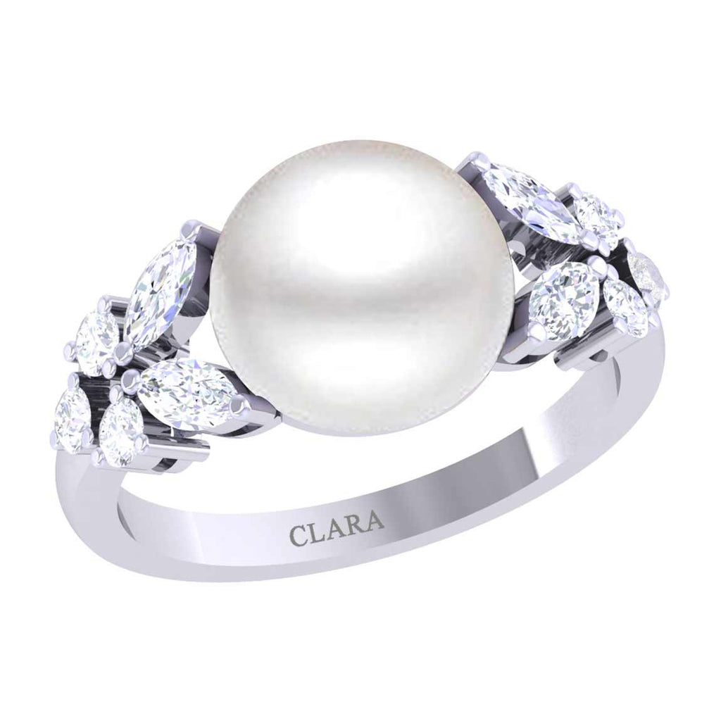 Filigree Diamond Engagement Ring Classic Wedding Ring Women