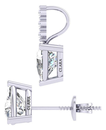 Silver Trillion Solitaire Jewellery Set