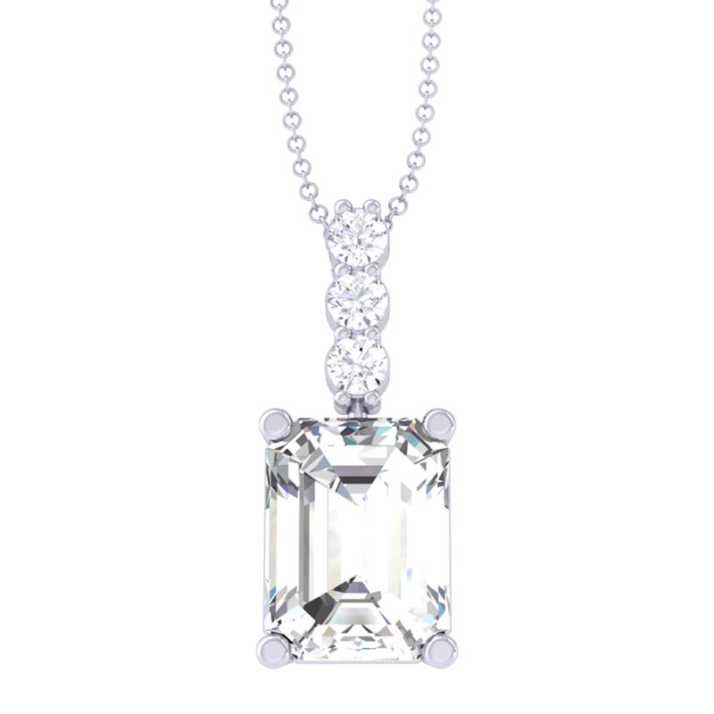 White Gold Diamond Solitaire Necklace M-Love | Messika 08611-WG