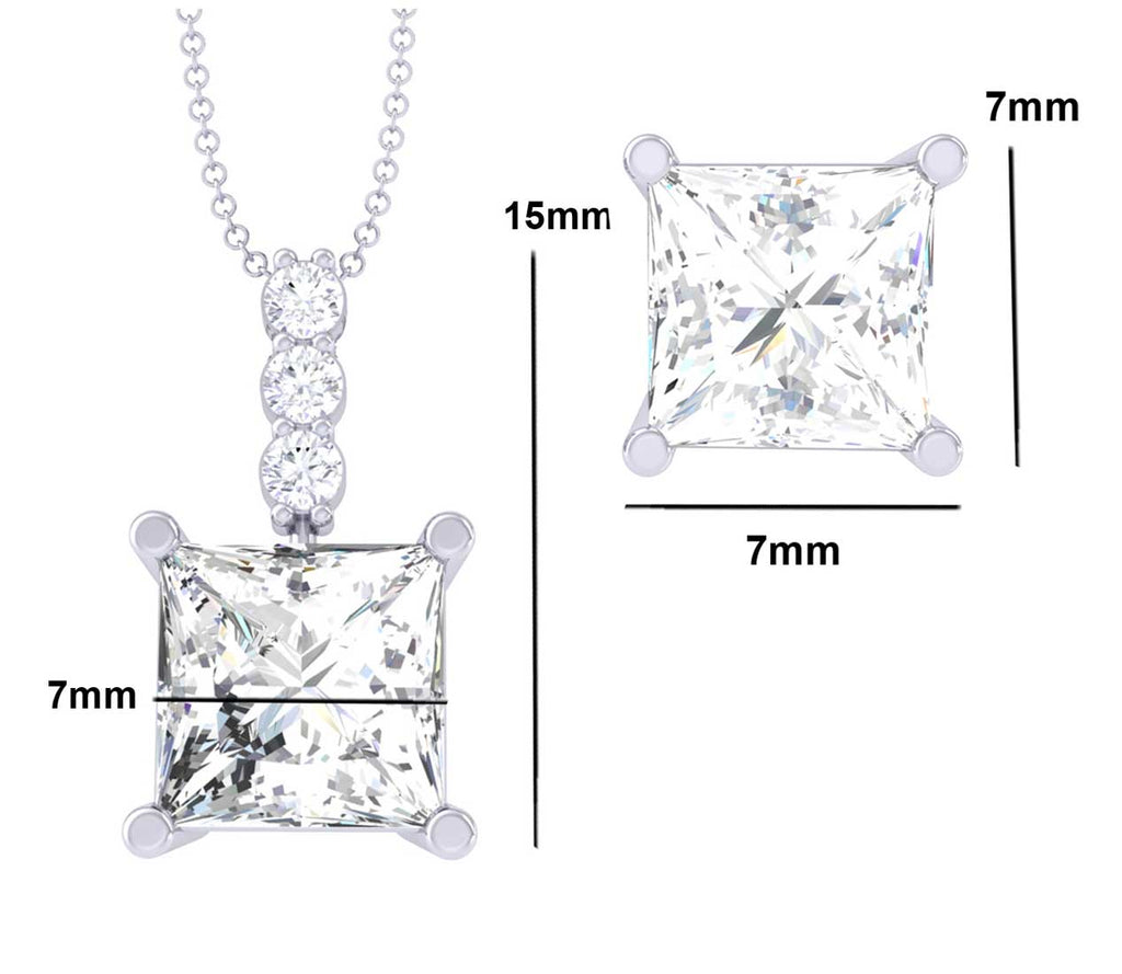 Clara-92.5-Sterling-Silver-Square-Princess-Solitaire-Pendant-Earring-Jewellery-Set-Gift-for-Women-&-Girls