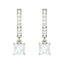 Clara 925 Sterling Silver Gemstone and Cubic Zirconia Dangle & Drop Elaina Earring With Screw Back for Women & Girls