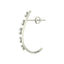 Clara 925 Sterling Silver and Cubic Zirconia Hoop Celine Earring