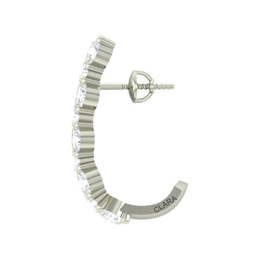Silver Hoop Amelie Earring