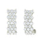 Clara 925 Sterling Silver and Cubic Zirconia Hoop Amelie Earring