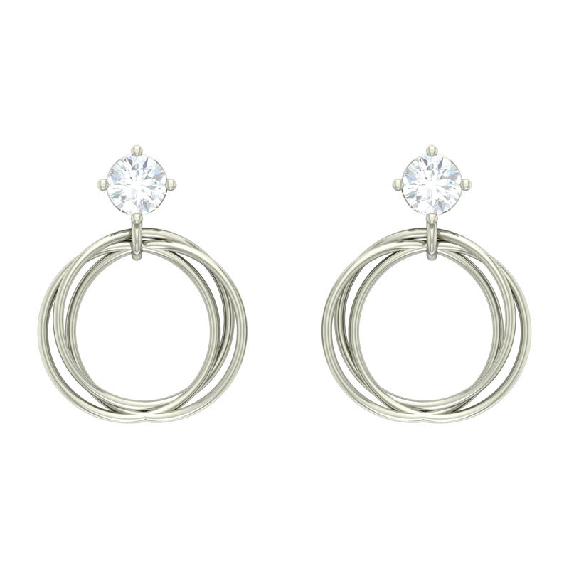Buy Sterling Silver Triangle Drop Earrings, Long Silver Dangle Earrings,  Geometric Earrings, Silver Ear Pin, Ear Cuff, Punk Earring, Cool Gift  Online in India - Etsy