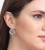 Clara 925 Sterling Silver and Cubic Zirconia Dangle & Drop Mavis Earring