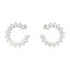 Clara 925 Sterling Silver and Cubic Zirconia Hoop Earring