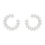 CLARA 92.5 Sterling Silver Swiss Zirconia Stud Aubrey Earring With Screw Back Gift for Women and Girls