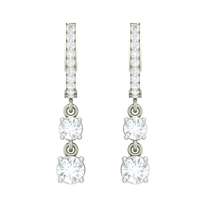 silver matt finish earrings – Symetree