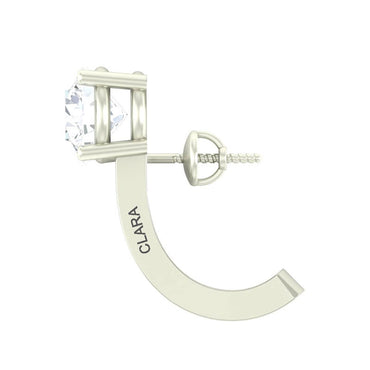 Silver Hoop Amy Earring