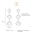 Clara 925 Sterling Silver and Cubic Zirconia Ember Earring