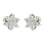 CLARA 925 Sterling Silver Swiss Zirconia Star Earring With Screw Back Gift for Women and Girls