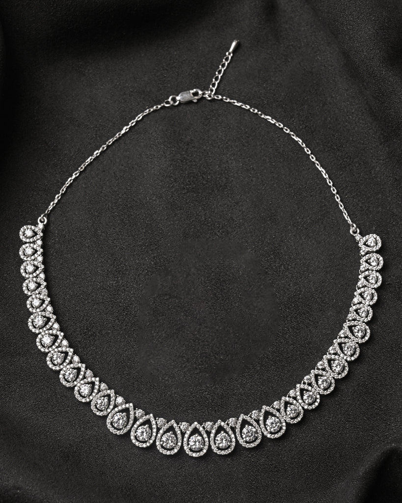 Clara 925 Sterling Silver Classic Necklace