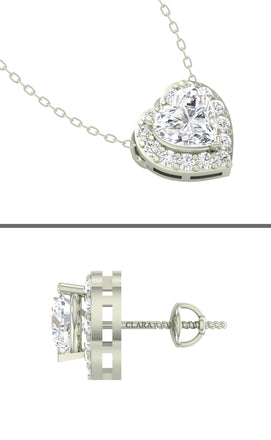 Silver Valentine Jewellery Set