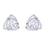 Clara Made with Swiss Zirconia 925 Sterling Silver Platinum Plated Ashley Solitaire Earring Gift For Women & Girls