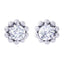 Clara Made with Swiss Zirconia 925 Sterling Silver Platinum Plated Ball Solitaire Earring Gift For Women & Girls