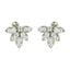 CLARA 925 Sterling Silver Swiss Zirconia Elsie Earring With Screw Back Gift for Women and Girls