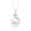 Clara 92.5 Sterling Silver Designer Real Pearl Pendant with Chain Gift for Women and Girls 