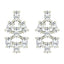 CLARA 925 Sterling Silver Swiss Zirconia Daisy Earring With Screw Back Gift for Women and Girls