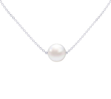 Clara 92.5 Sterling Silver Designer Real Pearl Pendant with Chain Gift for Women and Girls